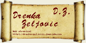 Drenka Zeljović vizit kartica
